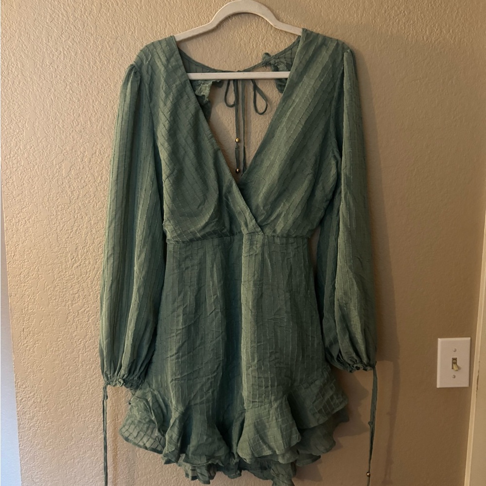 Hello Molly Sea Green Backless Mini 👗